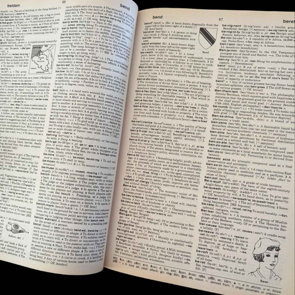 Websters Collegiate Dictionary International Encyclopedic Ed Hardcover School - Picture 4 of 4